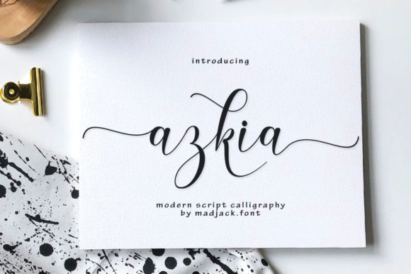 Azkia: The Modern Script Font for Elegant Projects