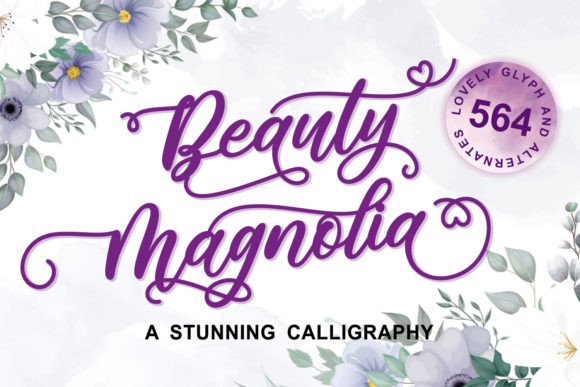 Beauty Magnolia: A Script Font for Sophisticated Design