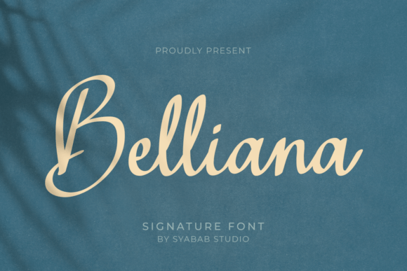 Belliana: A Handwritten Script Font with Authentic Style