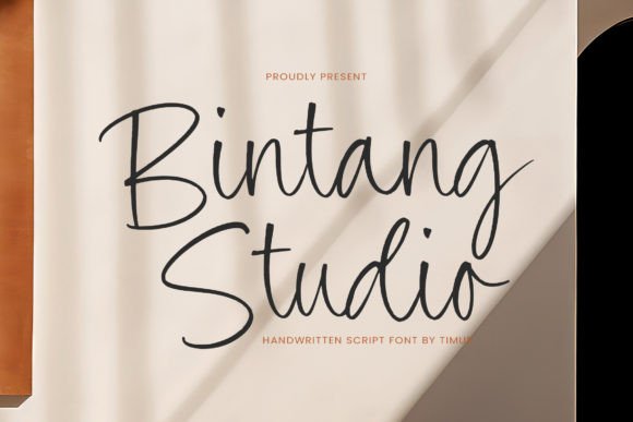 Bintang Studio: A Handwritten Font for Elegant Design