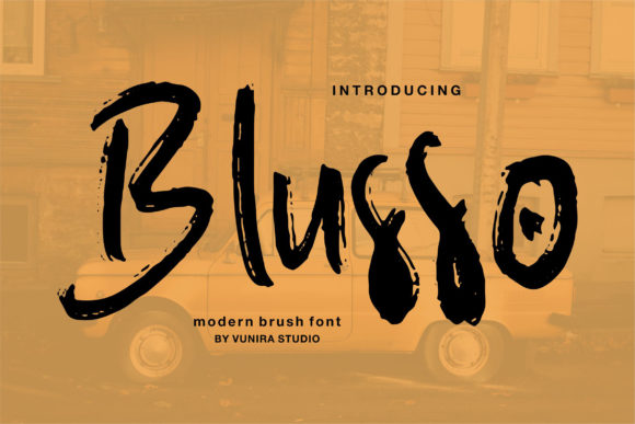 Blusso: The Warm Paint Brush Script Font for Personalized Design