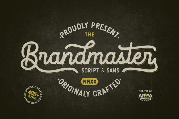 Brandmaster: The Cool Vintage Font for Modern Creators