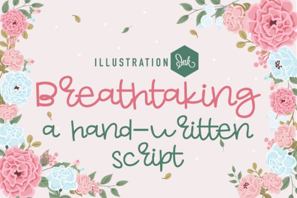 Breathtaking: A Whimsical Script Font with Character
