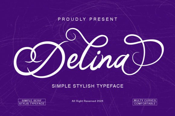 Delina: Where Elegant Script Meets Modern Design Needs