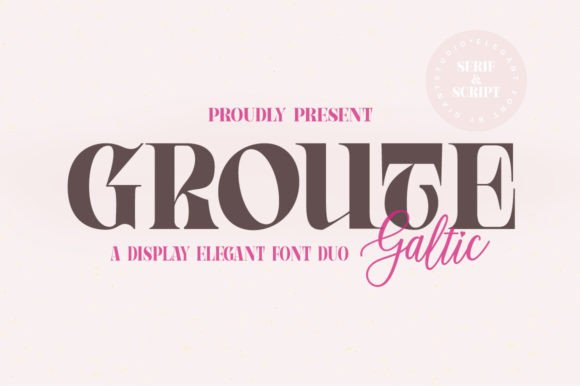 Groute: Where Bold Serifs Meet Creative Modernity