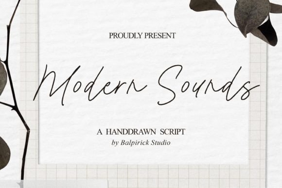 Modern Sounds: The Sleek Monoline Script for Today's Designer