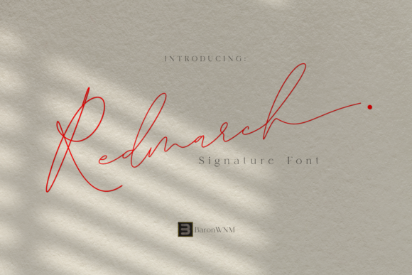 Redmarch: The Script Font for Elegant Branding