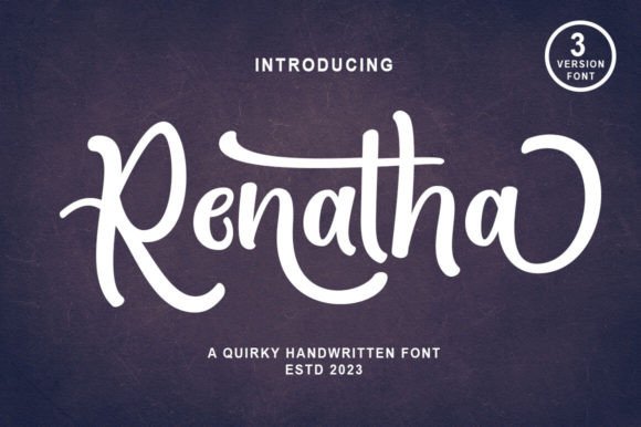 Renatha: A Bold Script Font for Adventure-Driven Brands