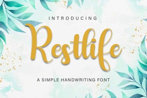 Restlife: Bouncy, Bold Calligraphy for Modern Projects