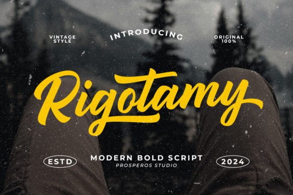 Rigotamy: A Script Font for Modern Storytelling