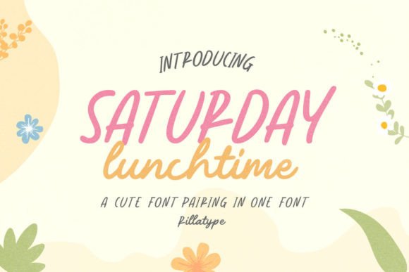 Saturday Lunchtime: A Font for Playful Branding