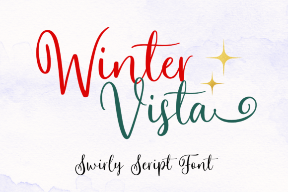 Winter Vista: A Graceful Script for Seasonal Designs